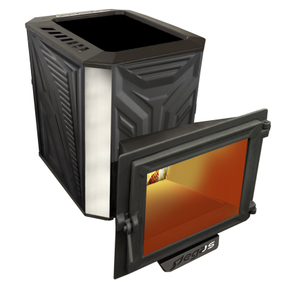 Банная печь Пегас 16 панорама нерж конвекция амазонка бай фото в Новополоцке