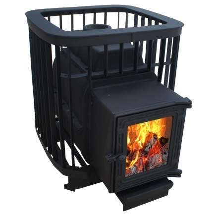 Чугунная печь для бани Варвара Прима 22 (К201) стекло купить в Новополоцке