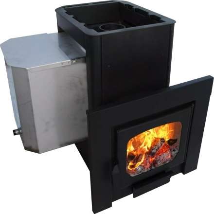 Печь для бани Варвара Мини  навесная панор. дверь купить в Новополоцке