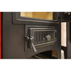 Купить стальной камин Везувий ПК-01 (270) в Новополоцке фото в интерьере в Новополоцке