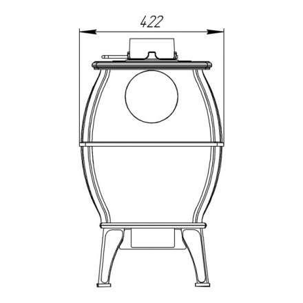 Купить Печь-камин Печь-камин ProMetall Бахта (черная) чугун в Новополоцке Амазонка бай фото в Новополоцке
