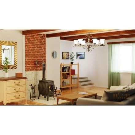 Купить Печь-камин Печь-камин ProMetall Бахта (черная) чугун в Новополоцке Амазонка бай фото в Новополоцке