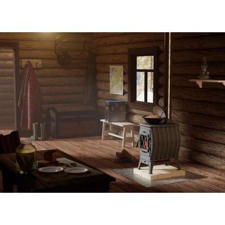 Купить Печь-камин Печь-камин ProMetall Бахта (черная) чугун в Новополоцке Амазонка бай фото в Новополоцке