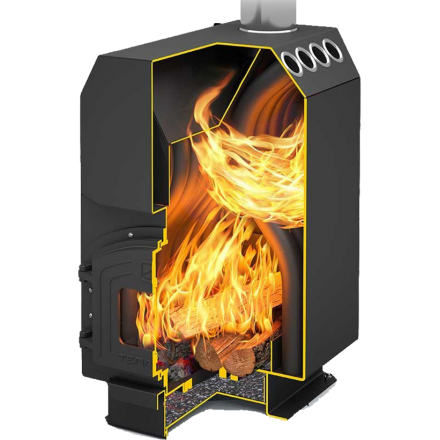 Отопительная печь Теплодар ТОП-200 ДЧ в Новополоцке