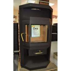 Купить стальную печь-камин со стеклом Мета-Бел Ока в Новополоцке фото в Новополоцке