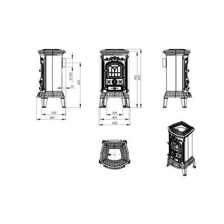 Купить Печь-камин Печь-камин NORDflam Verdo чугун в Новополоцке Амазонка бай фото в Новополоцке