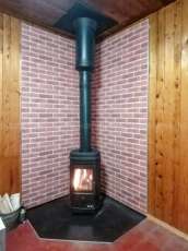 Купить недорогой камин с большим стеклом EVEREST F7 в Новополоцке в Новополоцке