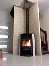 Купить стальной недорогой камин с шамотом Мета-Бел Амур в Новополоцке фото в Новополоцке