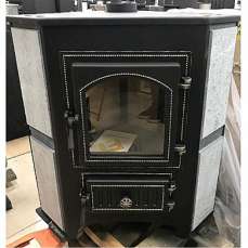 Купить Печь-камин Везувий ПК-01 (220) угловой бежевый 9 кВт в Новополоцке фото в Новополоцке