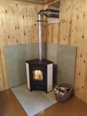 Купить Печь-камин Везувий ПК-01 (220) угловой бежевый 9 кВт в Новополоцке фото в Новополоцке