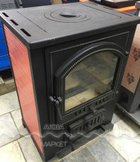 Купить Печь-камин Везувий ПК-01 (205) с плитой и т/о красн.12 кВт в Новополоцке в Новополоцке