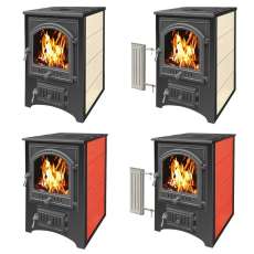 Купить Печь-камин Везувий ПК-01 (205) с плитой и т/о красн.12 кВт в Новополоцке в Новополоцке