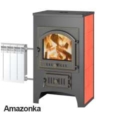 Печь-камин Везувий ПК-01 (205) с плитой и т/о красн.12 кВт купить в Новополоцке