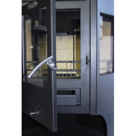 Стальной недорогой камин Сибирь 15 с дровницей фото в Новополоцке