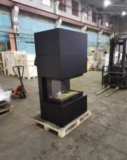 Стальной камин Родос 800 черный купить фото в Новополоцке