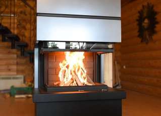 Стальной камин Родос 800 фото в Новополоцке