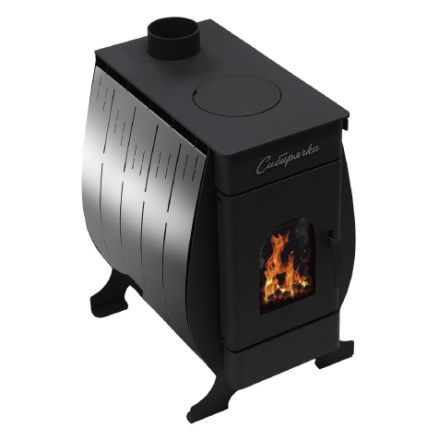 Печь воздухогрейная Сибирь Сибирячка-6 с кожухом из нерж. стали купить в Новополоцке