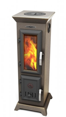 Отопительная печь Термофор Статика Тетра Мини, чёрная бронза Амазонка бай фото в Новополоцке