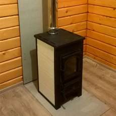Купить Печь-камин Везувий ПК-01 (270) с плитой и т/о бежевая 9 кВт в Новополоцке в Новополоцке