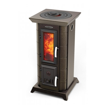 Отопительная печь Термофор Статика Тетра, чёрная бронза Амазонка бай фото в Новополоцке