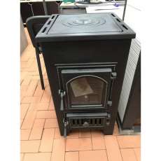 Купить Печь-камин Везувий ПК-01 (270) с плитой и т/о красный 9 кВт в Новополоцке в Новополоцке