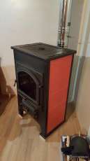 Купить Печь-камин Везувий ПК-01 (270) с плитой и т/о красный 9 кВт в Новополоцке в Новополоцке