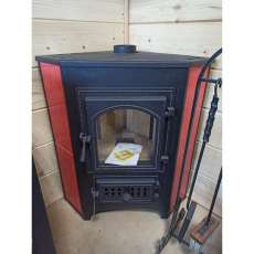 Купить Печь-камин Везувий ПК-01 (220) с конфоркой угловой красный 9 кВт в Новополоцке в Новополоцке