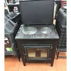 купить Печь-камин Везувий ПК-04 (240) с плитой беж 12 кВт в Новополоцке в Новополоцке