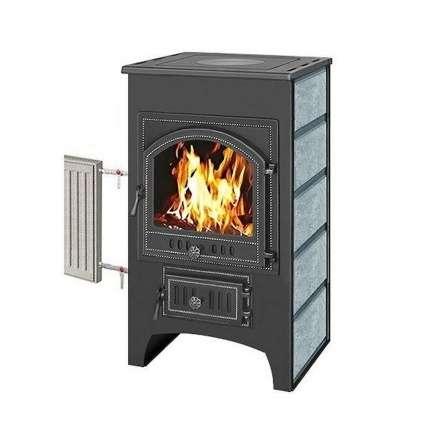 Печь-камин Везувий ПК-02 (205) с плитой и т/о змеевик 12 кВт купить в Новополоцке