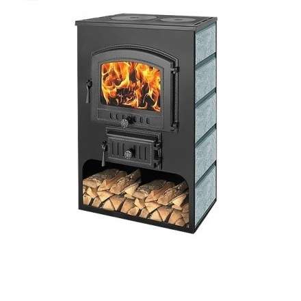 Печь-камин Везувий ПК-03 (224) с плитой талькохлорит 12 кВт Амазонка бай фото в Новополоцке