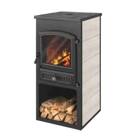 Печь-камин ЭТНА (БКД) с плитой Амазонка бай фото в Новополоцке