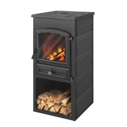 Печь-камин ЭТНА (БКД) с плитой Амазонка бай фото в Новополоцке