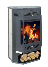 Стальной камин с дровницей Теплодар Румба фото в Новополоцке