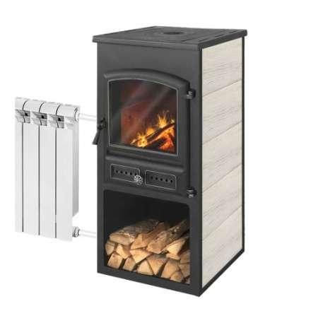 Печь-камин ЭТНА (БКД) с плитой и ТО фото в Новополоцке