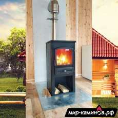 Недорогой камин со стеклом ЭТНА (БКД) с плитой и теплообменником фото  в Новополоцке