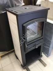 Печь-камин со стеклом ЭТНА (БКД) с плитой и ТО фото в Новополоцке