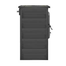 Печь-камин российский ЭТНА (Панорама) с плитой "Антрацит" высокий фото в Новополоцке