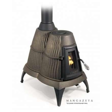 Отопительная печь Термофор Мангазея, чёрная бронза Амазонка бай фото в Новополоцке