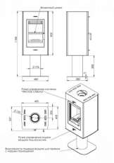 Купить стальной камин с шамотом Мета-Бел Рона в Новополоцке фото в Новополоцке
