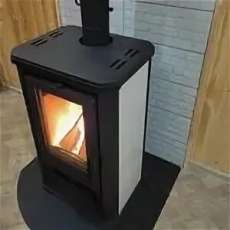 Купить стальной недорогой камин с шамотом Мета-Бел АОТ 7.0 Ритм в Новополоцке фото в Новополоцке