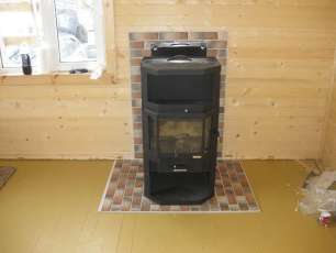 Купить большой камин с шамотом Мета-Бел Ангара-Аква в Новополоцке фото в Новополоцке