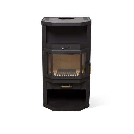 Купить стальной камин с шамотом Мета-Бел Ангара-Аква в Новополоцке фото в Новополоцке