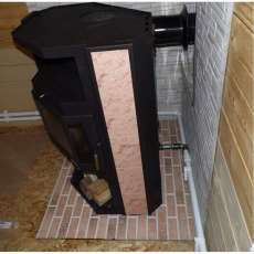 Купить стальной камин с теплообменником Мета-Бел АОТВ 9.0-03 Печора-Аква в Новополоцке фото в Новополоцке