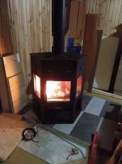 Печь-камин Енисей с плитой Мета бел в Новополоцке