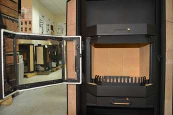 Купить недорогой камин с шамотом Печора Мета Бел в Новополоцке фото в Новополоцке