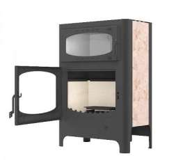 Печь-камин стальной Бавария Эко с духовкой и плитой фото в Новополоцке