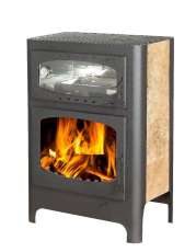 Печь-камин стальной Бавария Эко с духовкой и плитой фото в Новополоцке