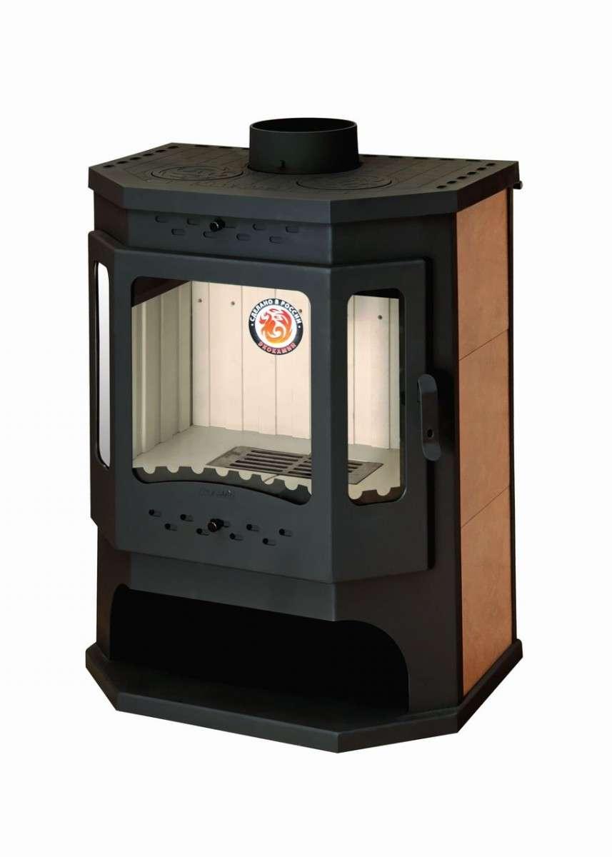 Печь-камин Бавария призматик с плитой Амазонка бай фото в Новополоцке