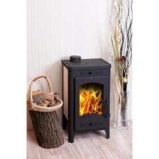 Недорогой стальной камин со стеклом Бавария фото в Новополоцке