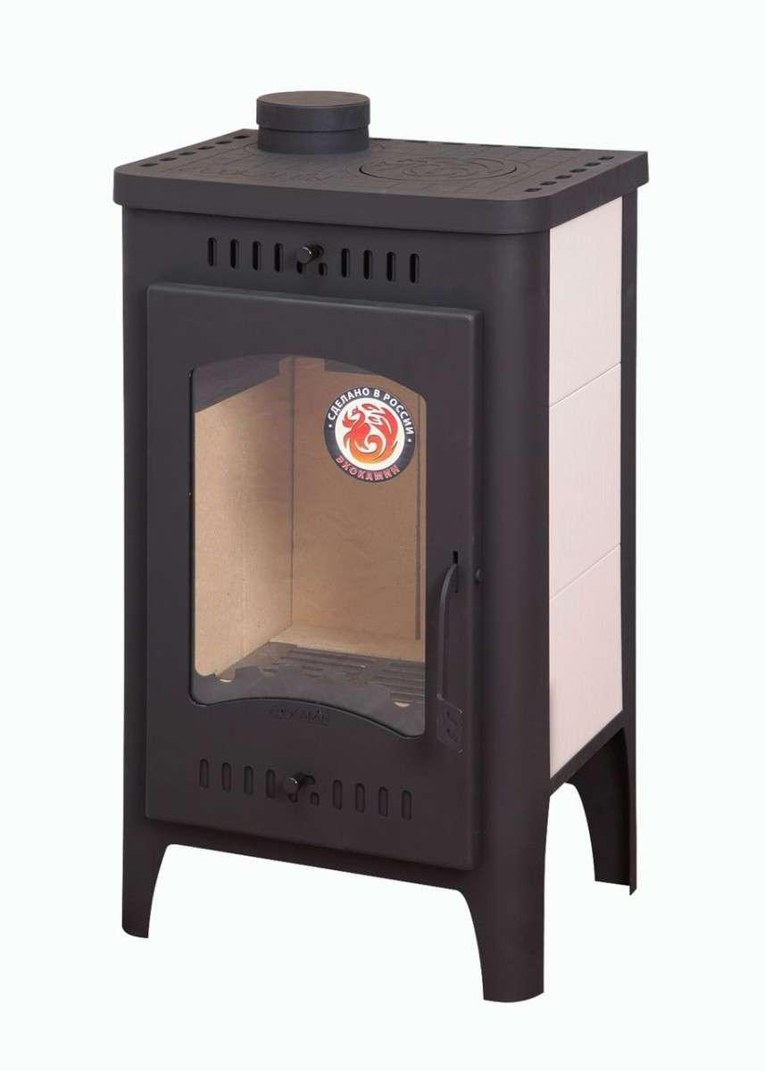 Печь-камин Бавария Оптима с плитой Амазонка бай фото в Новополоцке